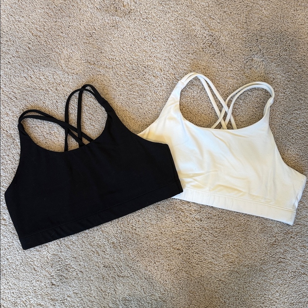Athleta Girl Black and White Sports Bras